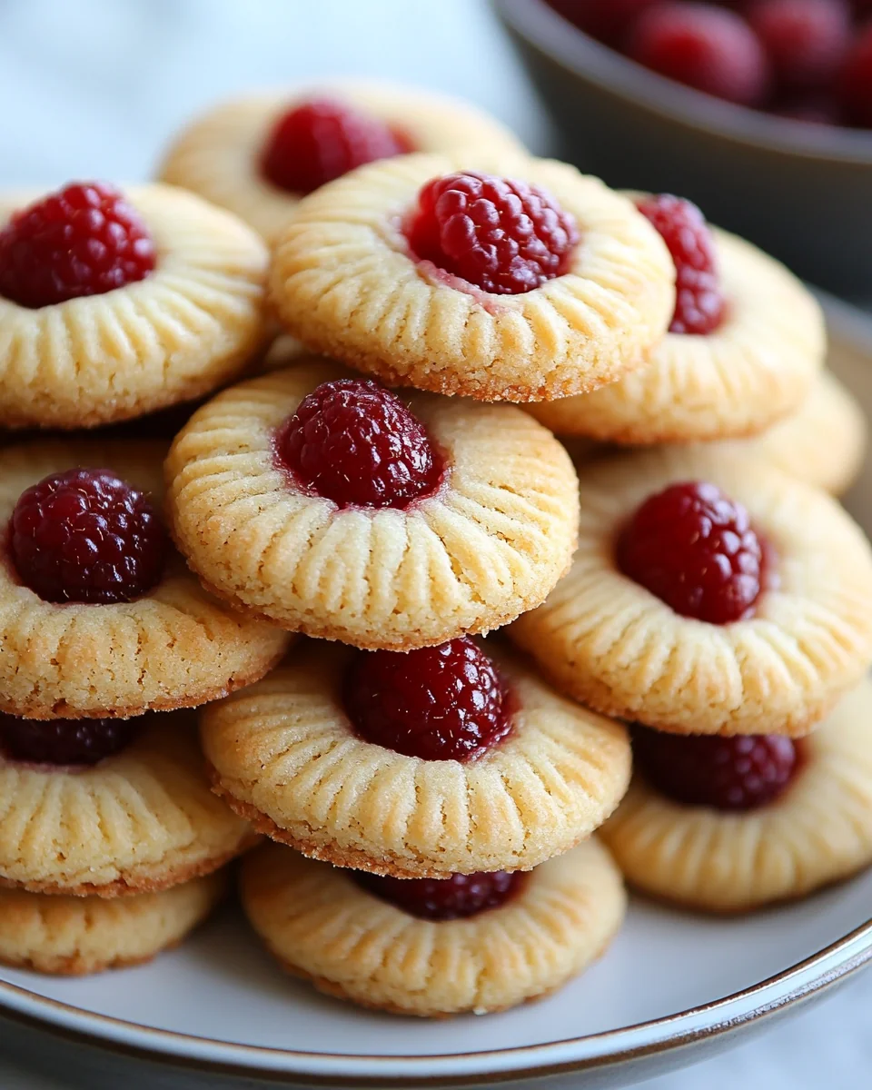 Delicious Raspberry Almond Shortbread Cookies - additional image