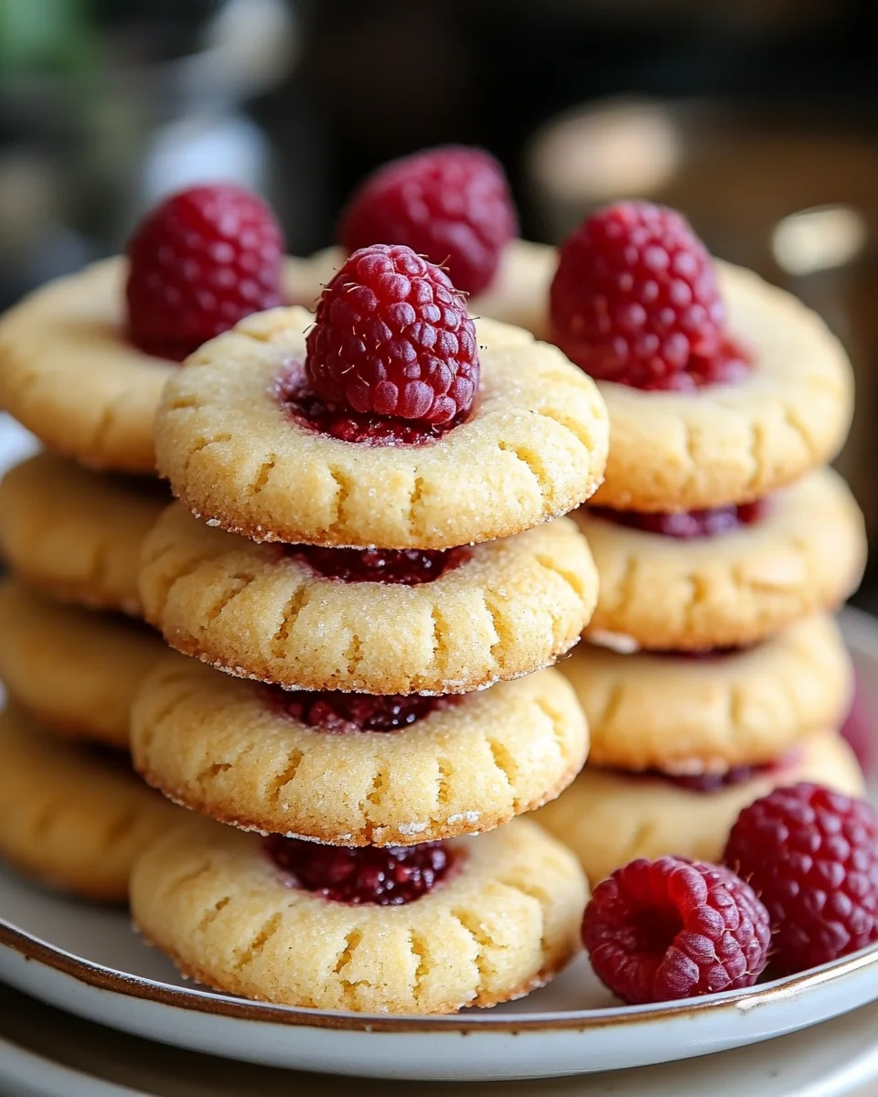 Delicious Raspberry Almond Shortbread Cookies - additional image