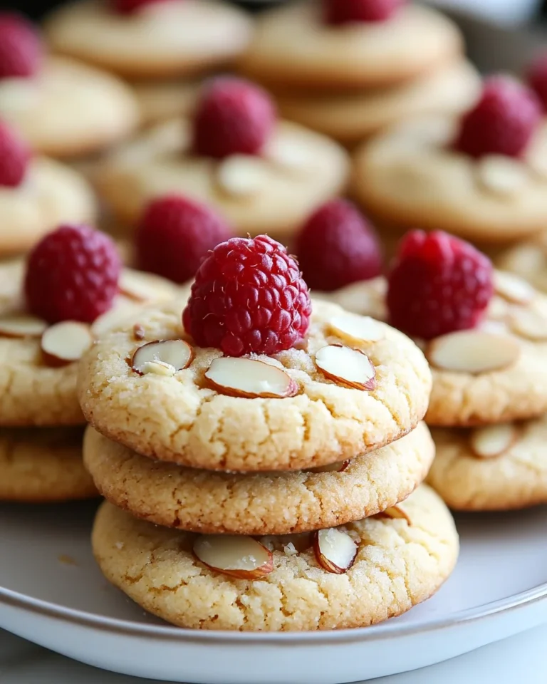 Delicious Raspberry Almond Shortbread Cookies