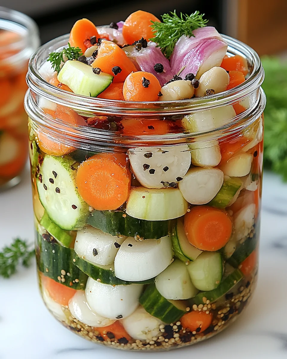 Simple Homemade Refrigerator Pickled Vegetables - additional image