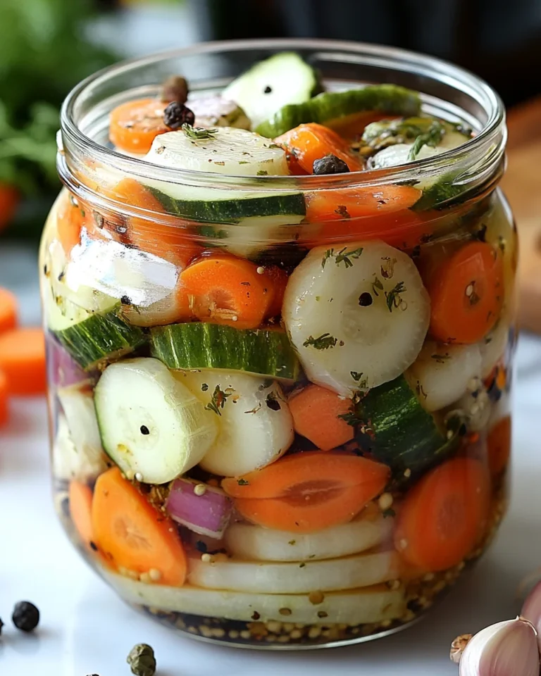 Simple Homemade Refrigerator Pickled Vegetables