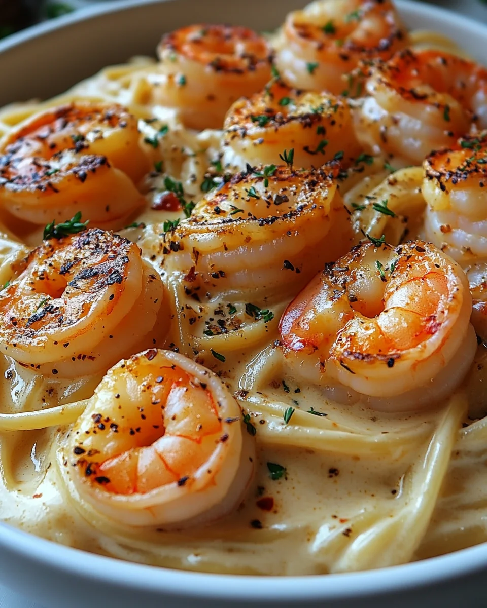 Creamy Salmon and Shrimp Alfredo Made from Scratch - additional image