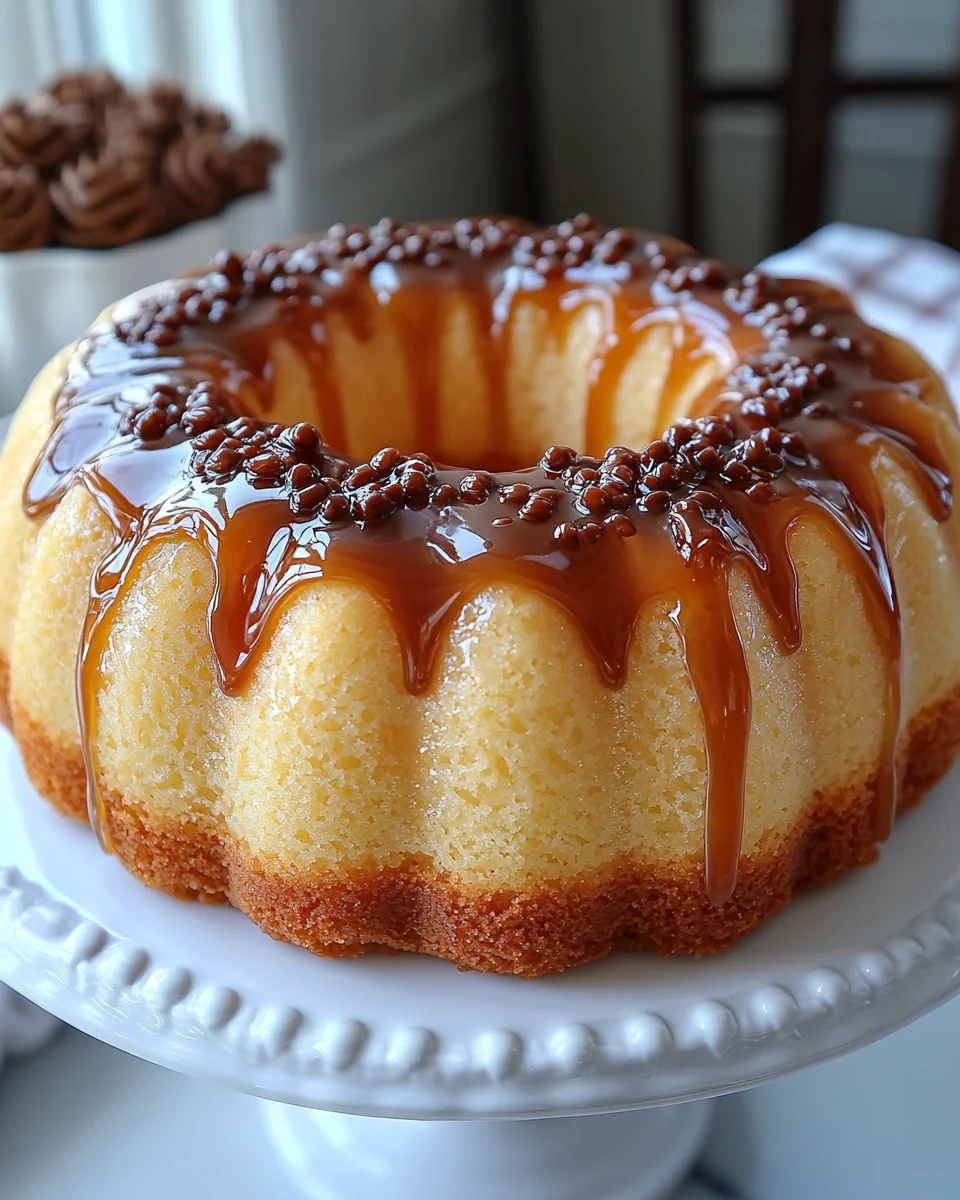 Delicious Homemade Salted Caramel Butter Cake - additional image