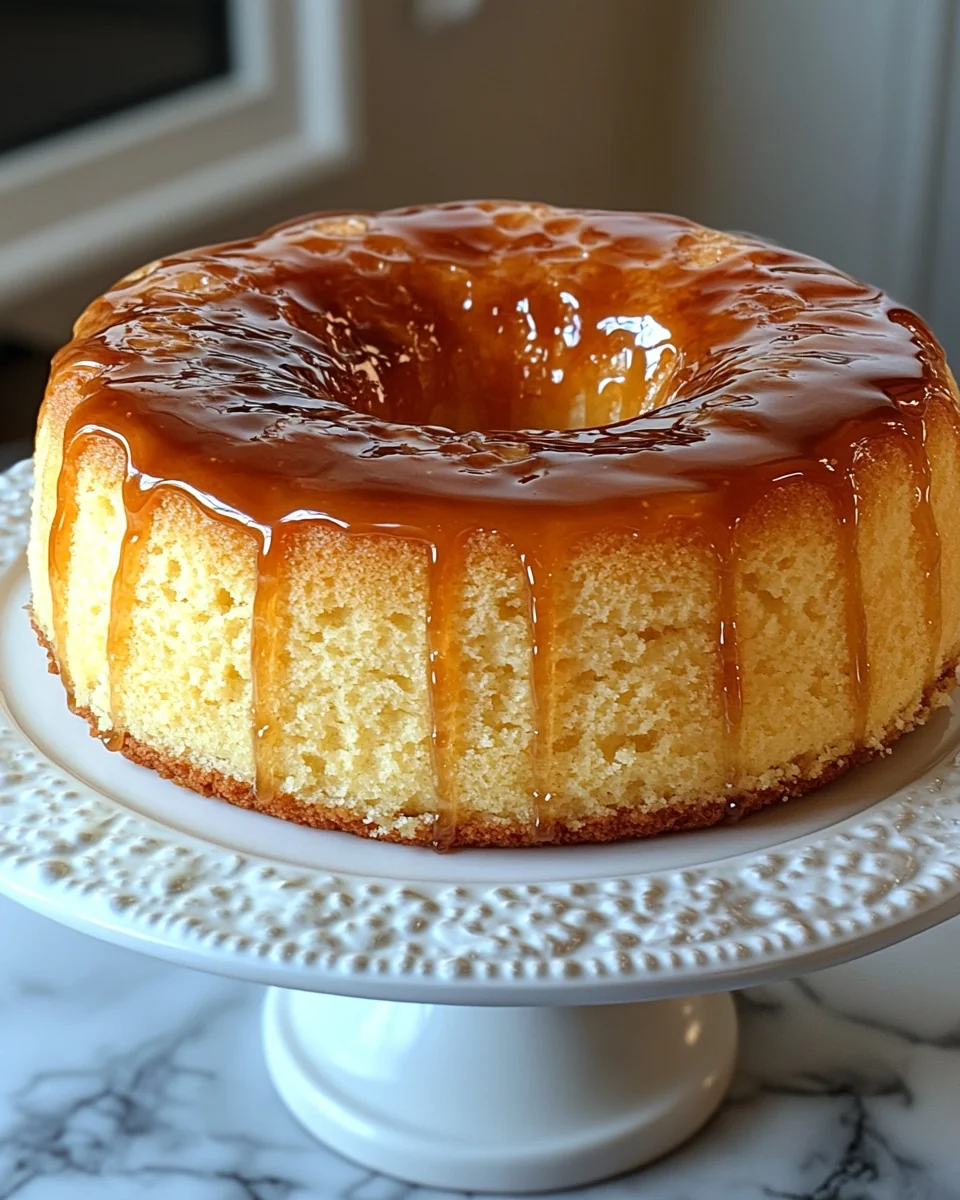 Delicious Homemade Salted Caramel Butter Cake - additional image