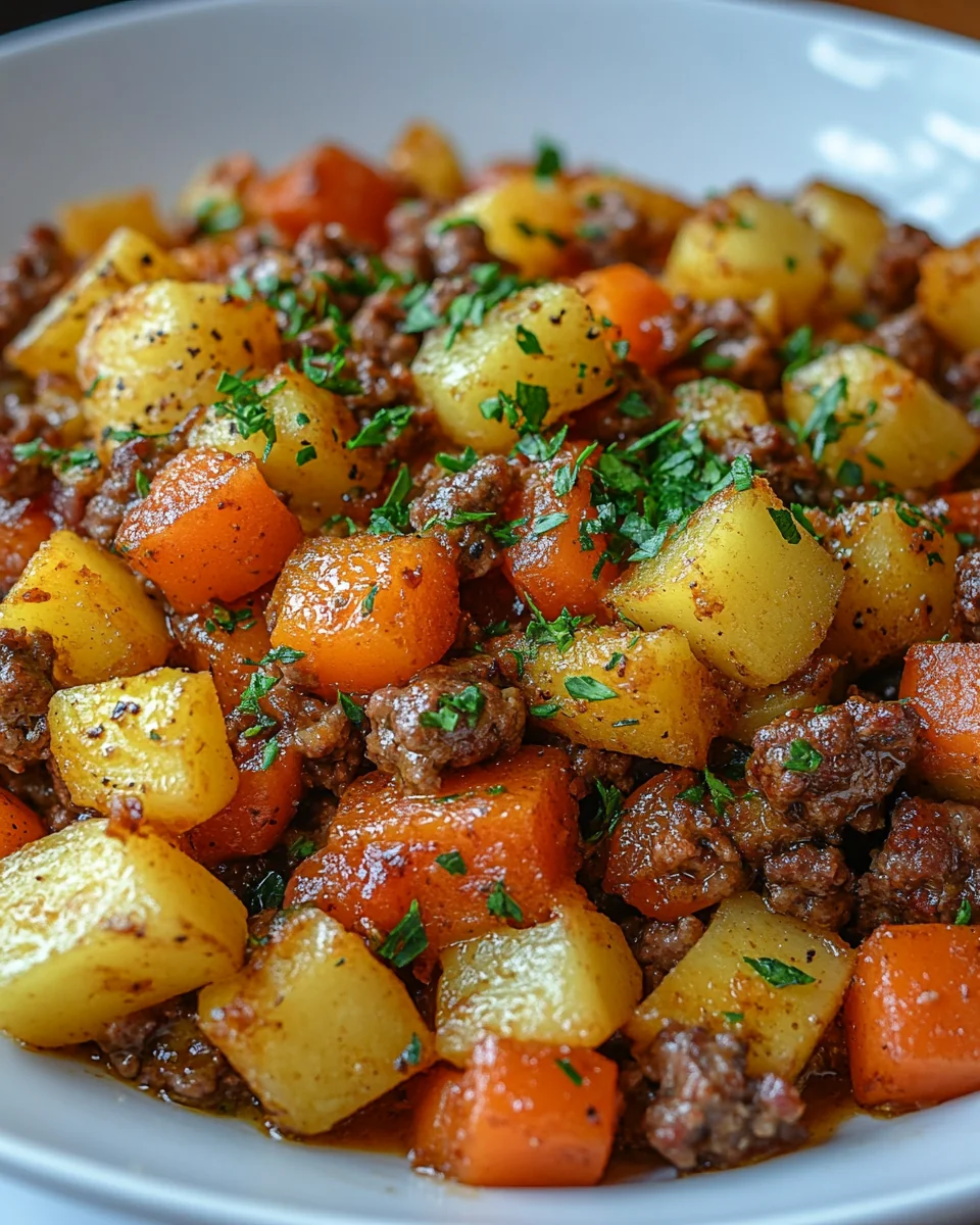 Simple Slow Cooker Hamburger Hash - additional image