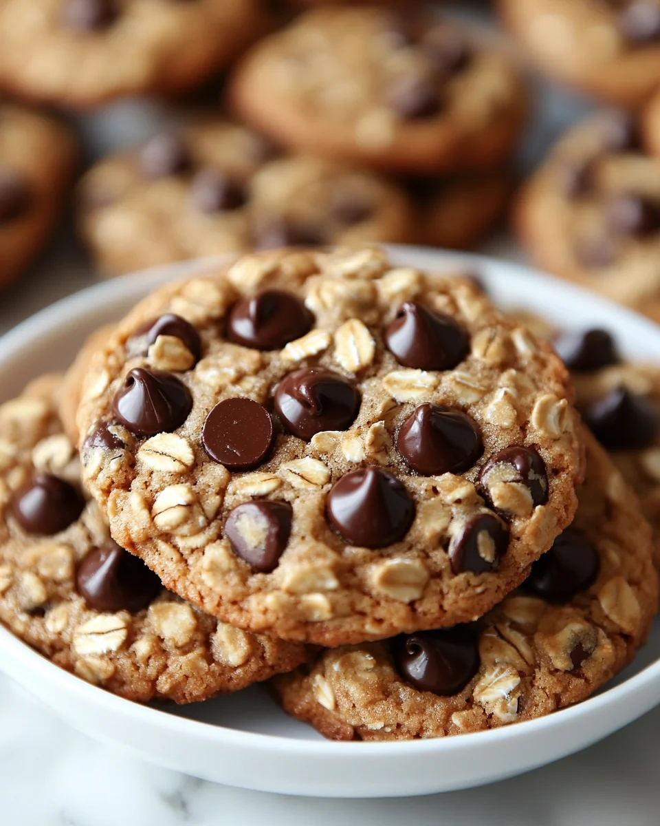 Soft and Chewy Homemade Oatmeal Chocolate Chip Cookies - additional image