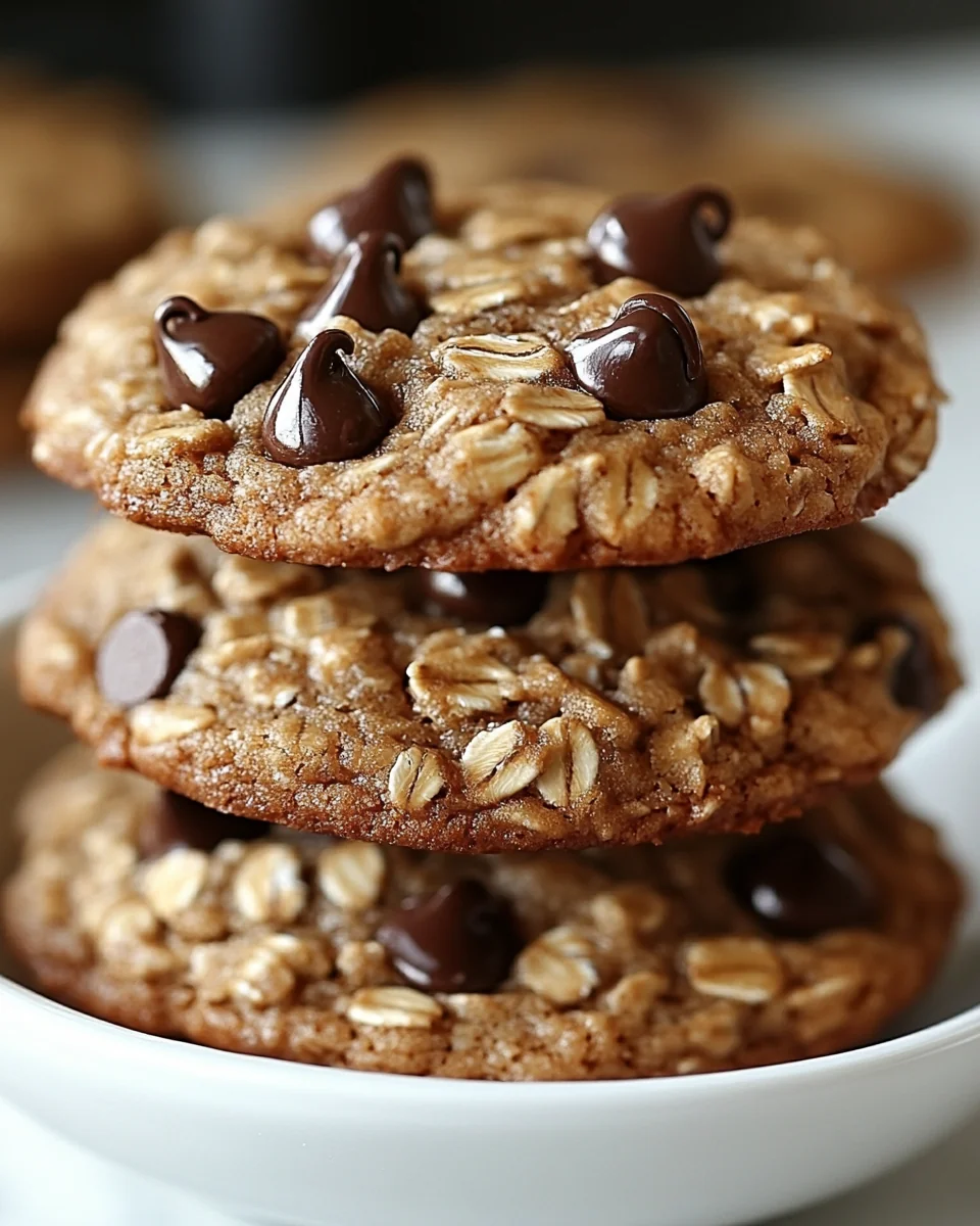 Soft and Chewy Homemade Oatmeal Chocolate Chip Cookies - additional image