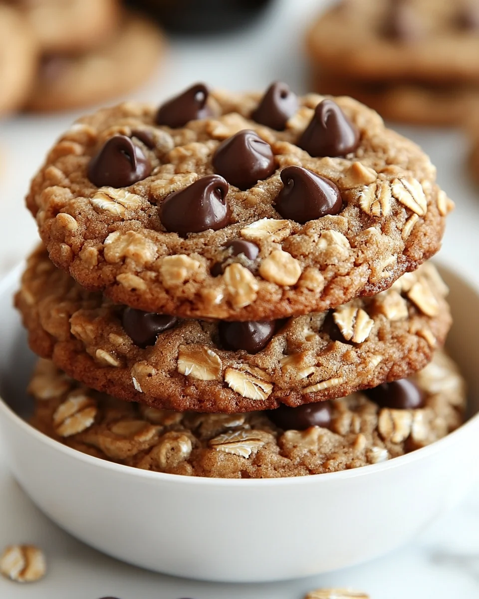Soft and Chewy Homemade Oatmeal Chocolate Chip Cookies - additional image