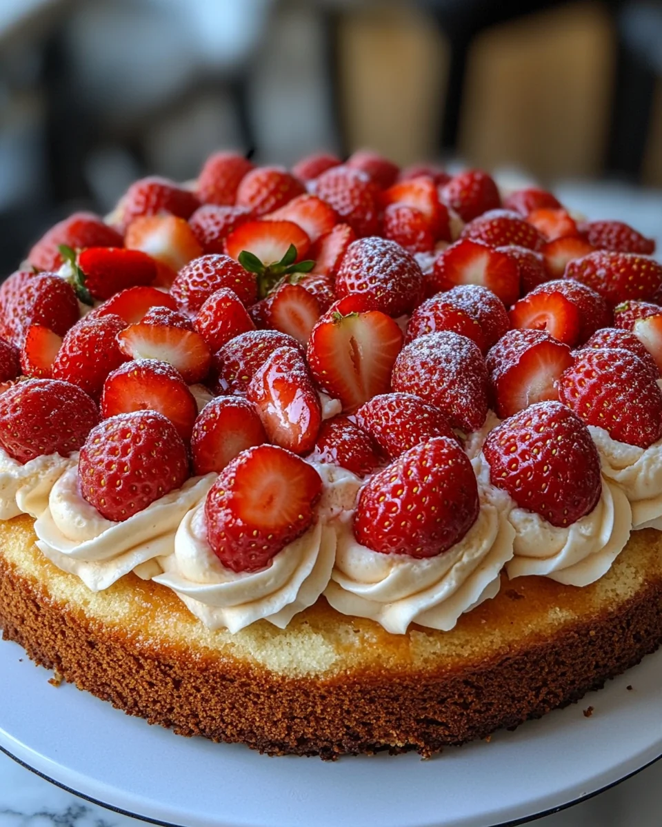 Delicious Strawberries and Cream Coffee Cake Recipe - additional image