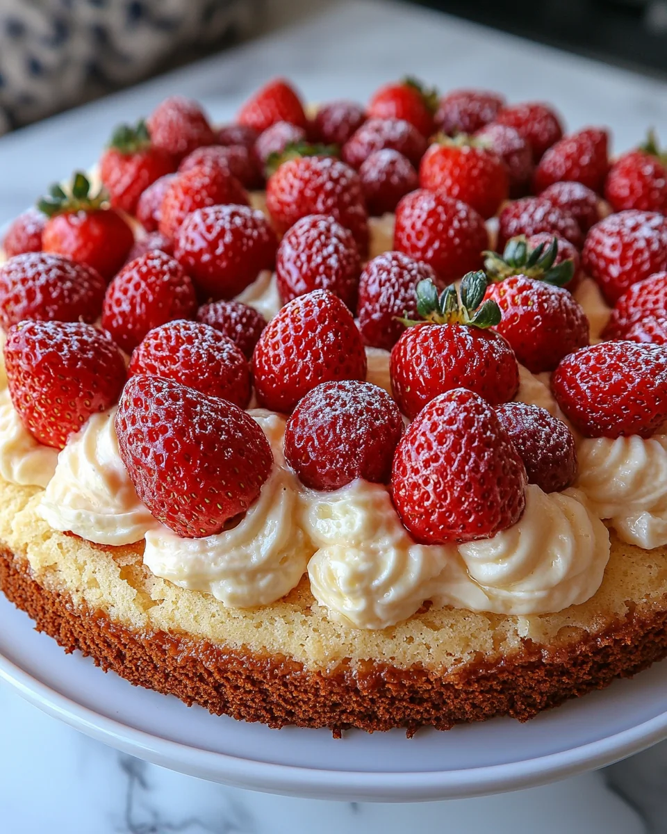 Delicious Strawberries and Cream Coffee Cake Recipe - additional image