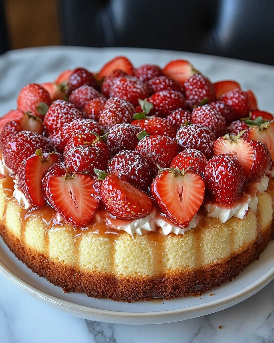 Delicious Strawberries and Cream Coffee Cake Recipe - additional image