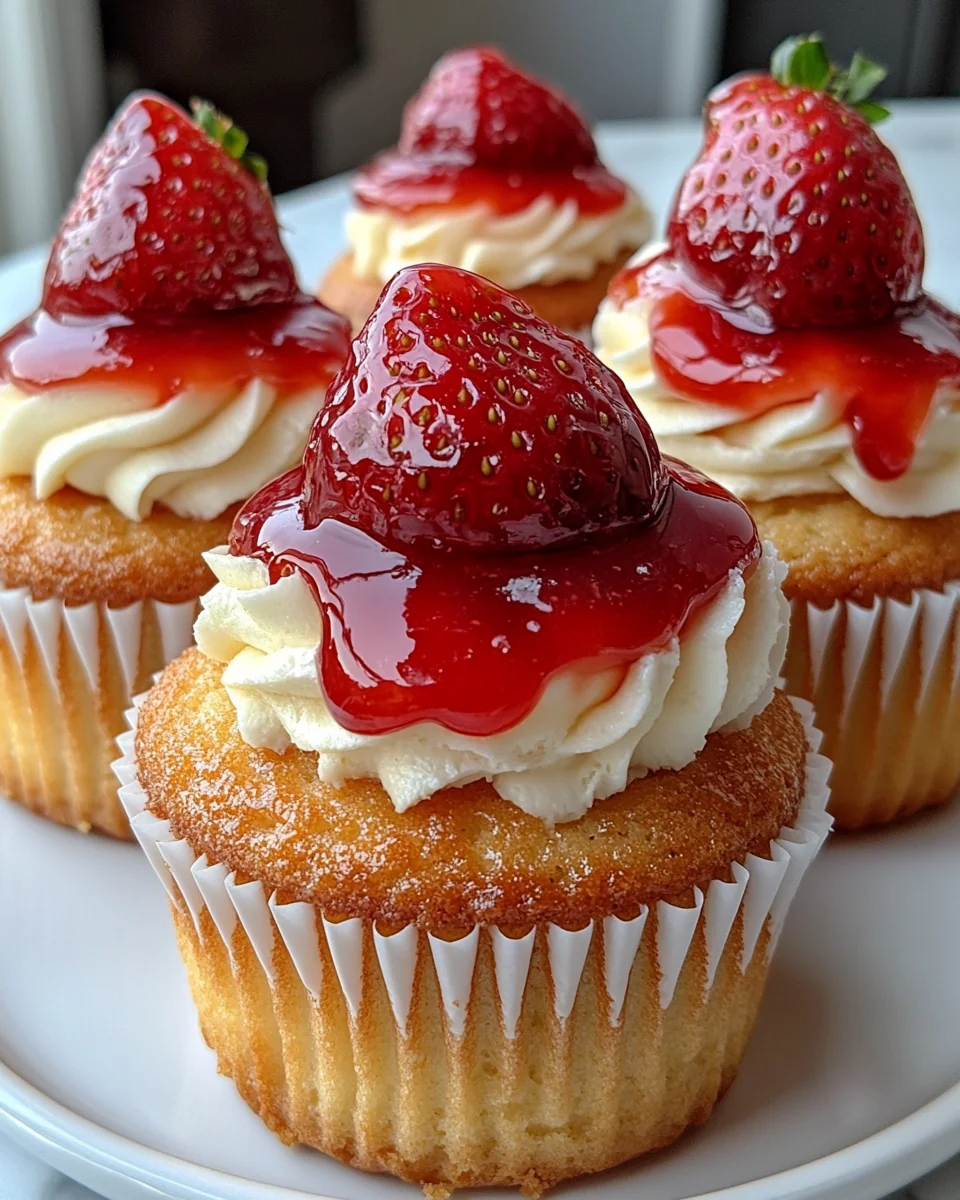 Delicious Strawberry Cheesecake Cupcakes Made From Scratch - additional image