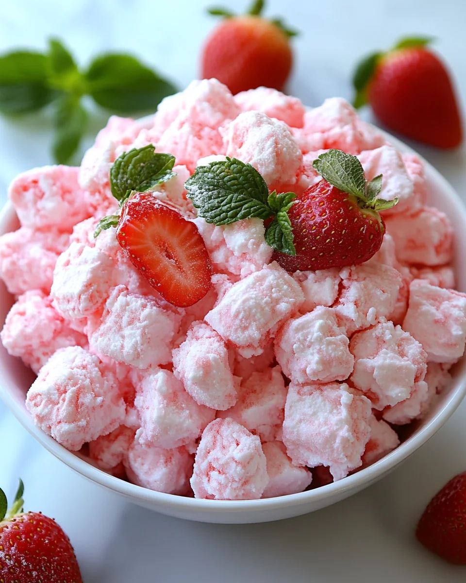 Fresh Strawberry Cotton Candy Salad - additional image