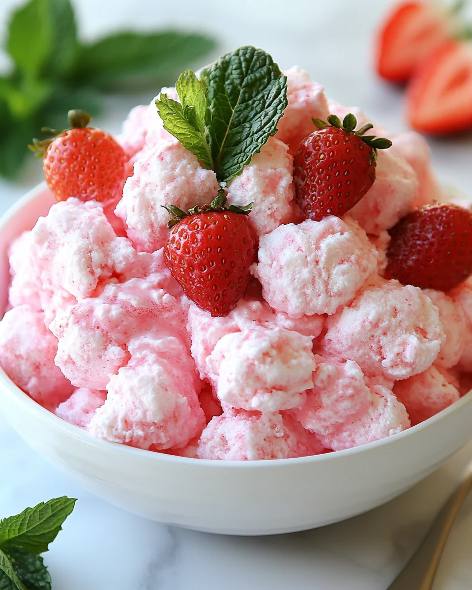 Fresh Strawberry Cotton Candy Salad - additional image