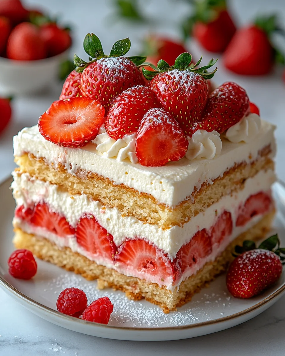 Delicious Homemade Strawberry Tres Leches Cake Recipe - additional image