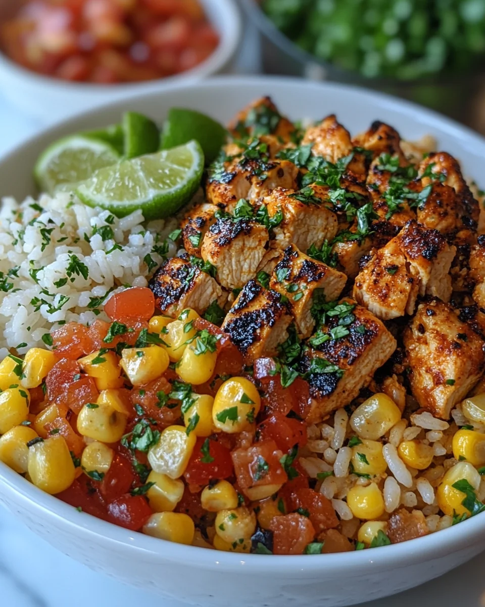 Delicious Street Corn Chicken Rice Bowl Recipe - additional image