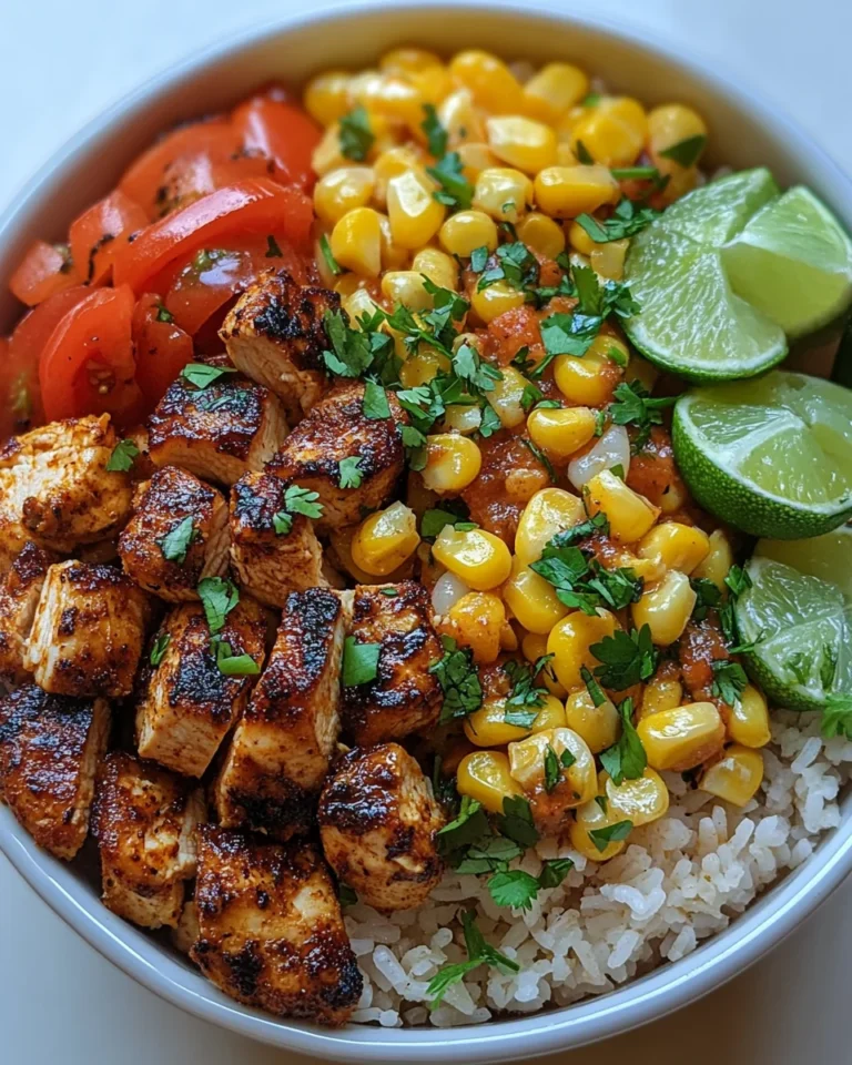 Delicious Street Corn Chicken Rice Bowl Recipe