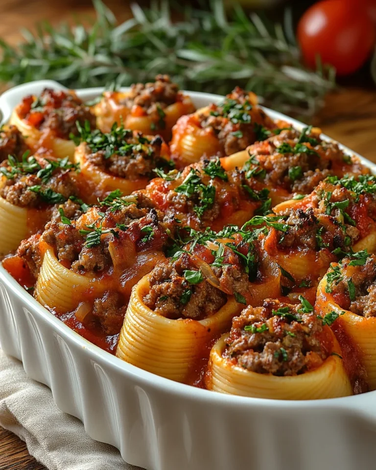 Classic Stuffed Shells with Meat for a Cozy Night In