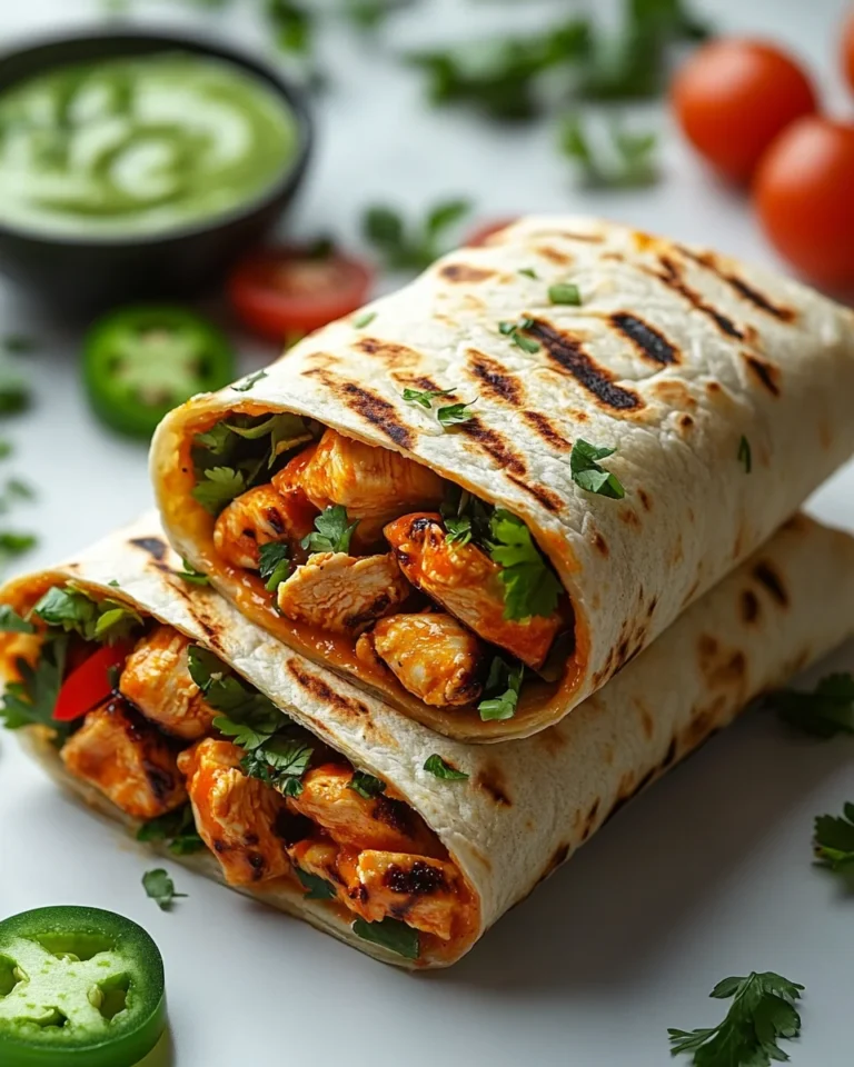 Tasty Homemade Buffalo Chicken Wraps