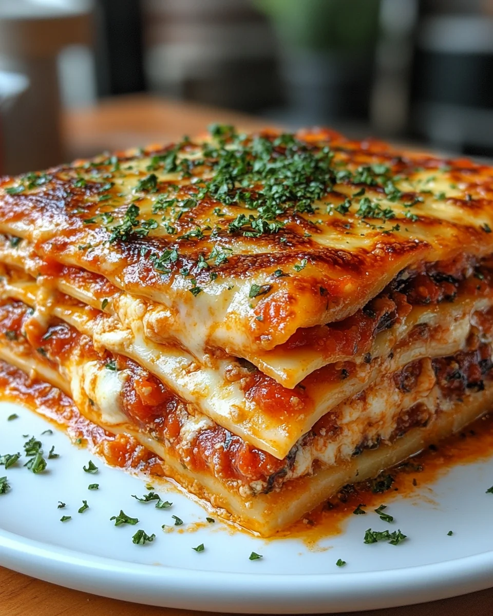 Three Cheese Homemade Comfort Lasagna - additional image