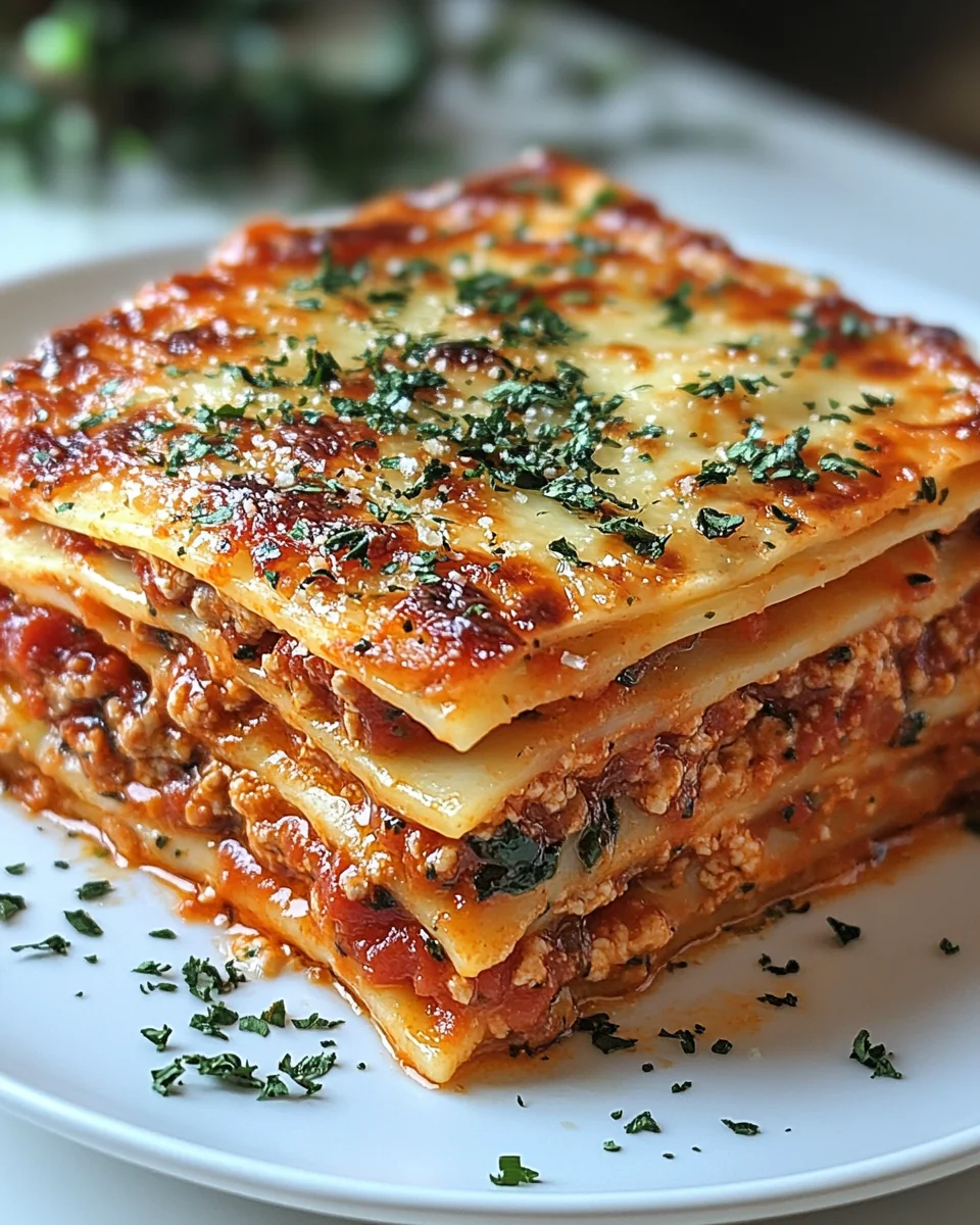 Three Cheese Homemade Comfort Lasagna - additional image