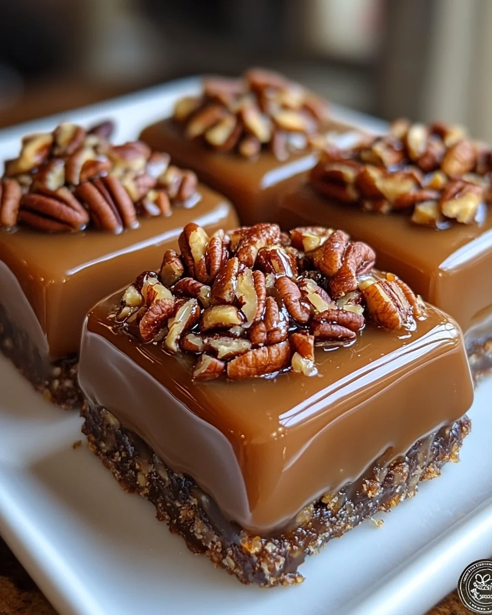Homemade Turtle Candy with Fresh Pecans and Creamy Caramel - additional image