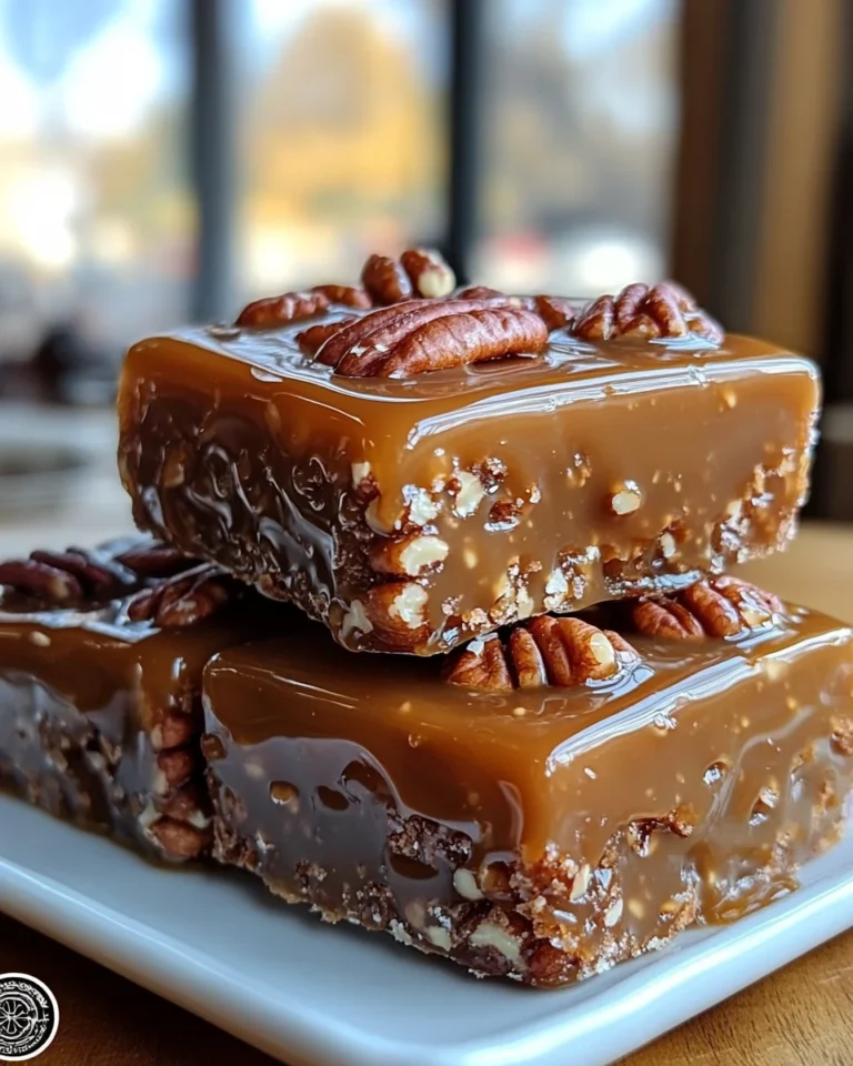 Homemade Turtle Candy with Fresh Pecans and Creamy Caramel