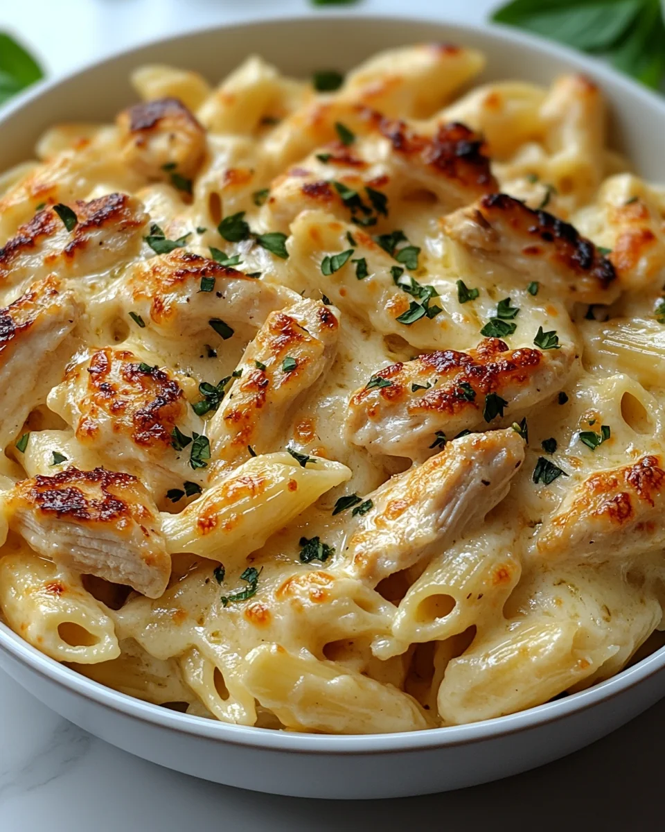 Creamy White Cheddar Chicken Pasta Made From Scratch - additional image