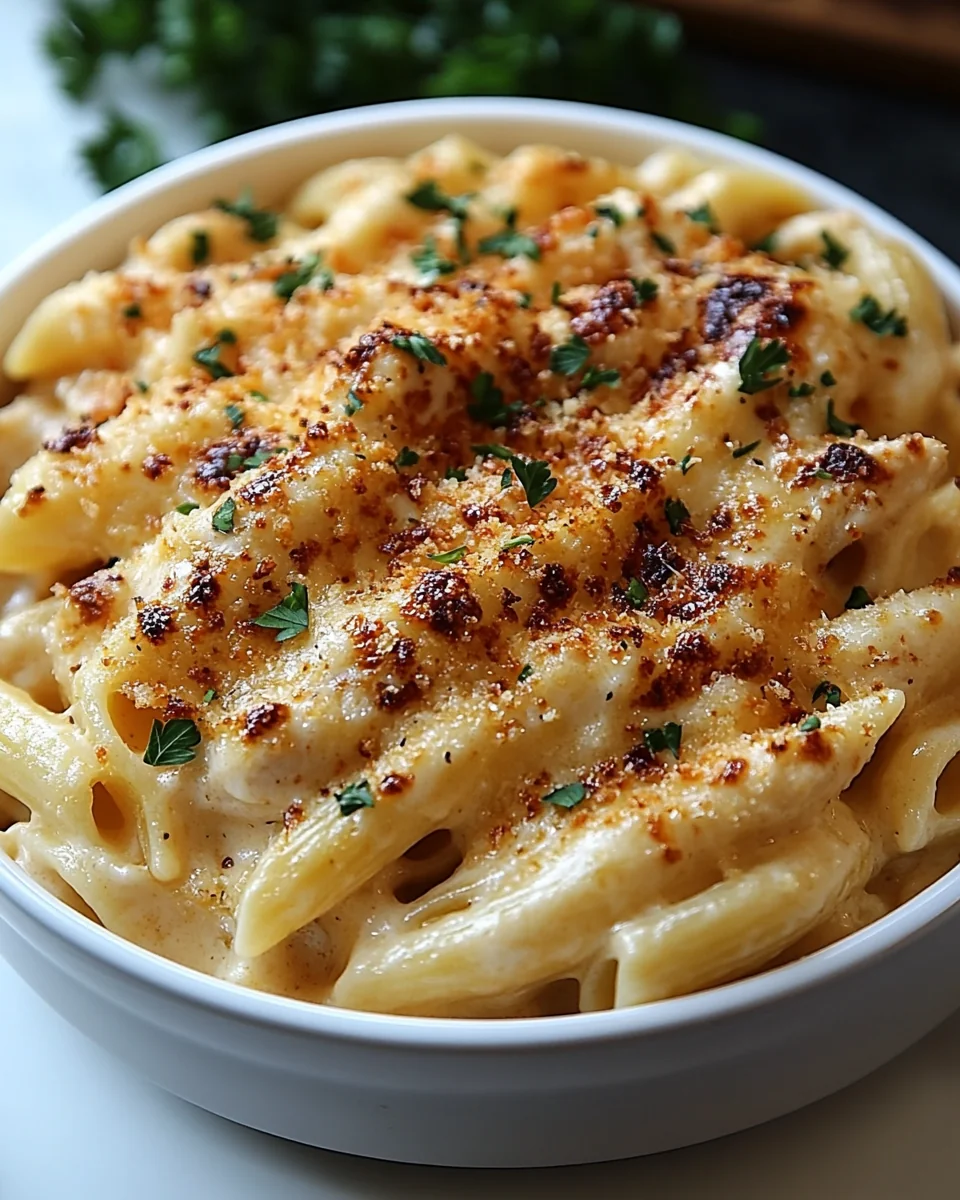 Creamy White Cheddar Chicken Pasta Made From Scratch - additional image