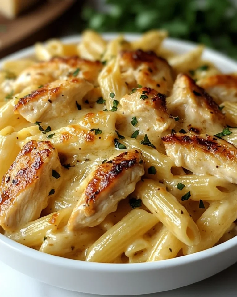 Creamy White Cheddar Chicken Pasta Made From Scratch