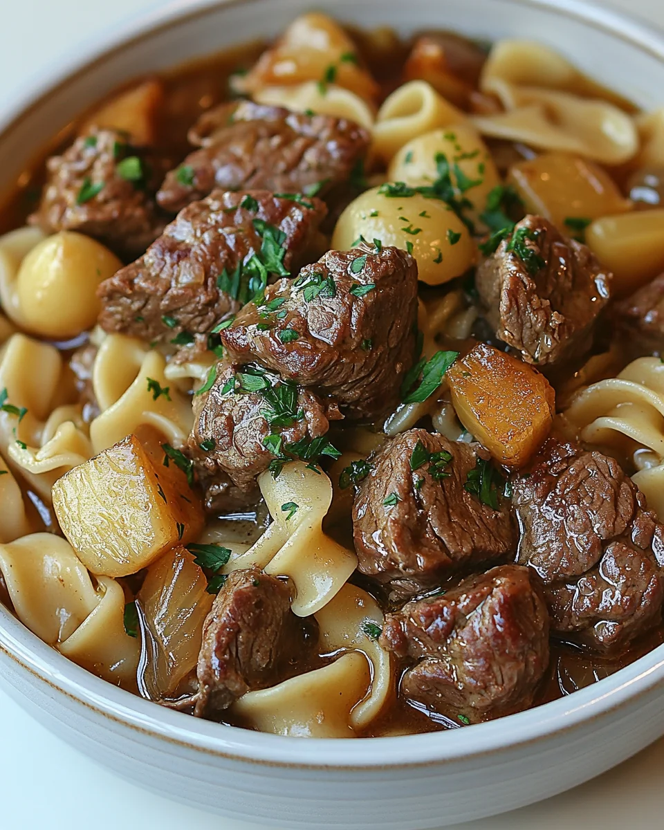 Savory French Onion Beef and Noodles One-Pot Dinner - additional image