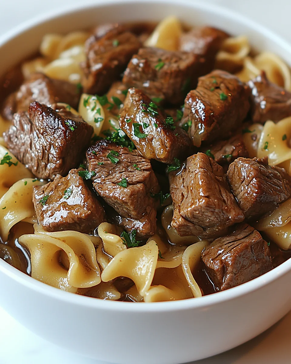 Savory French Onion Beef and Noodles One-Pot Dinner - additional image