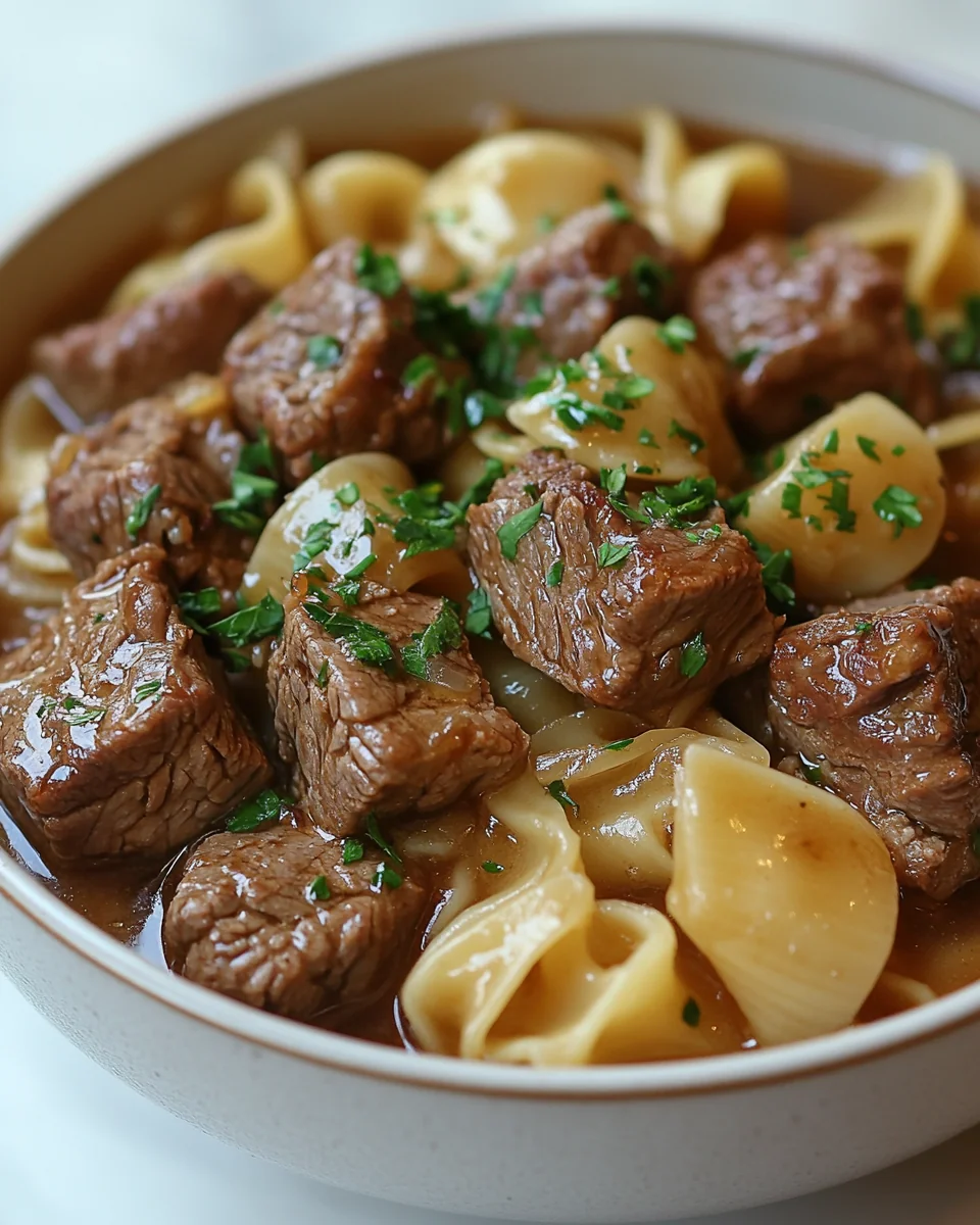 Savory French Onion Beef and Noodles One-Pot Dinner - additional image