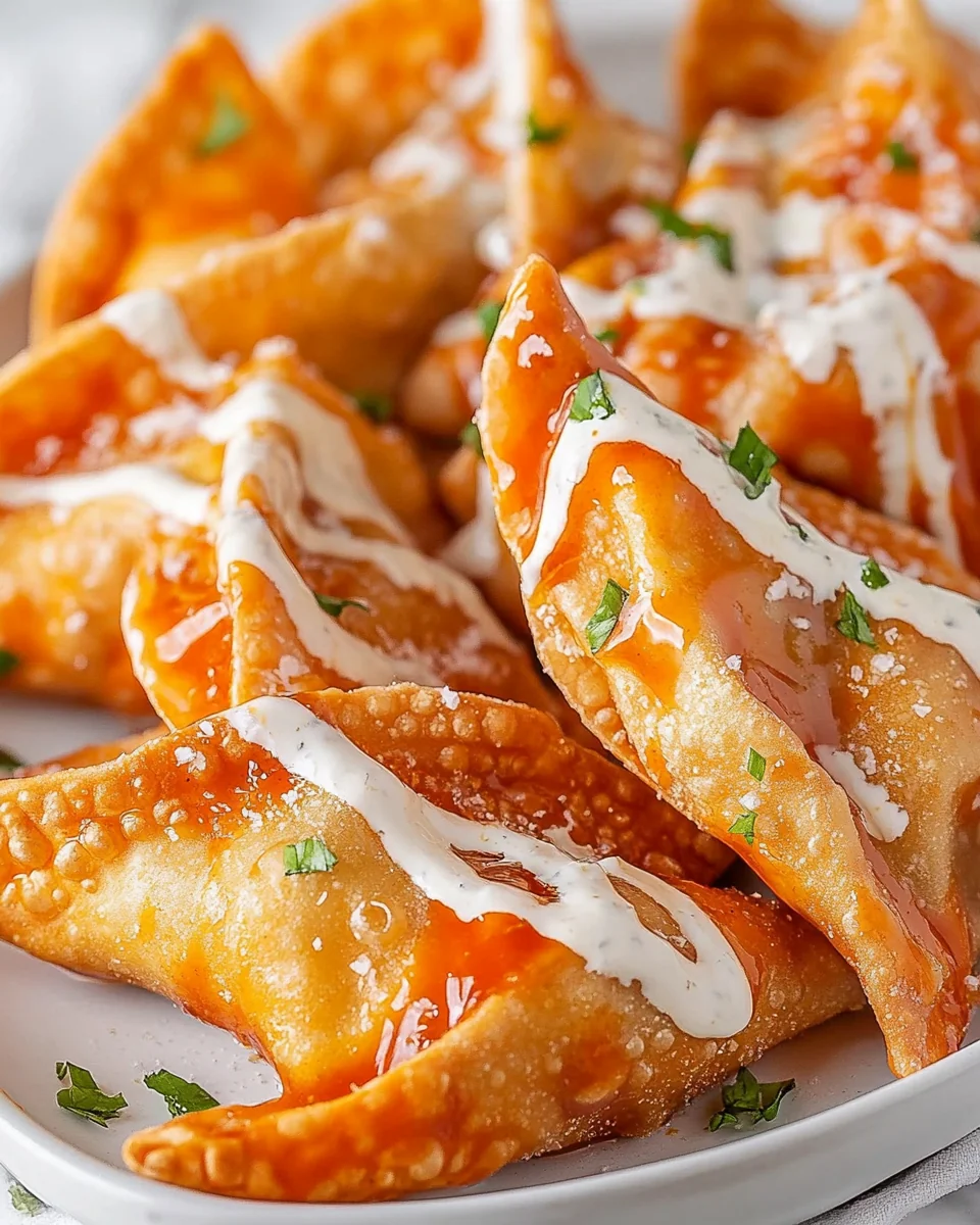 Crispy Air Fryer Buffalo Chicken Wontons - additional image