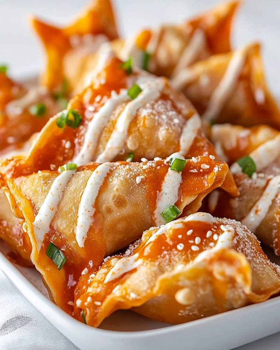 Crispy Air Fryer Buffalo Chicken Wontons - additional image