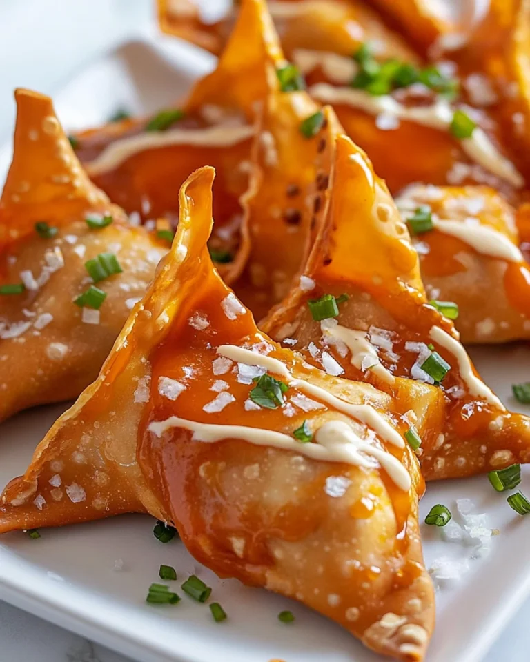 Crispy Air Fryer Buffalo Chicken Wontons