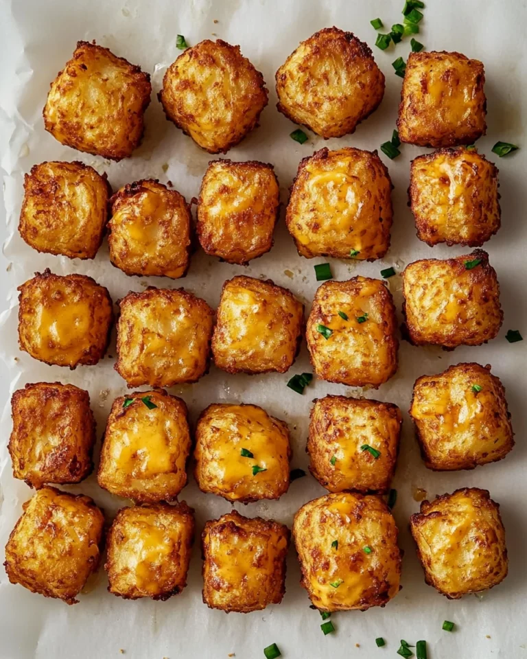 Homemade Cheesy Tater Tots Made in the Air Fryer