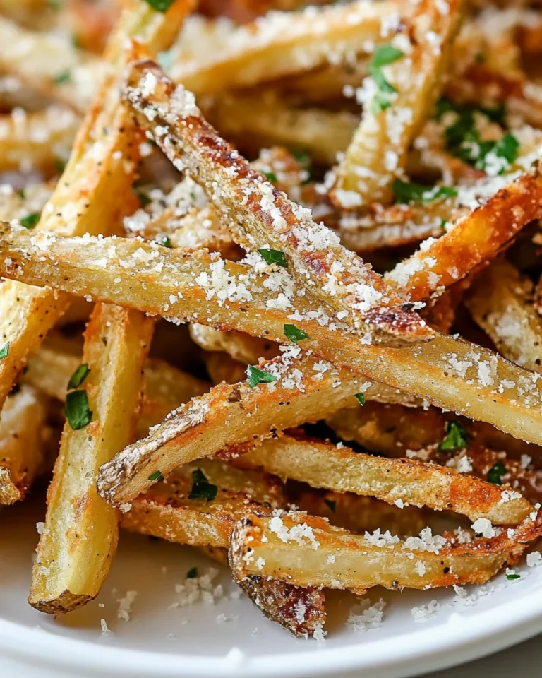 Crispy Air Fryer Garlic Parmesan French Fries