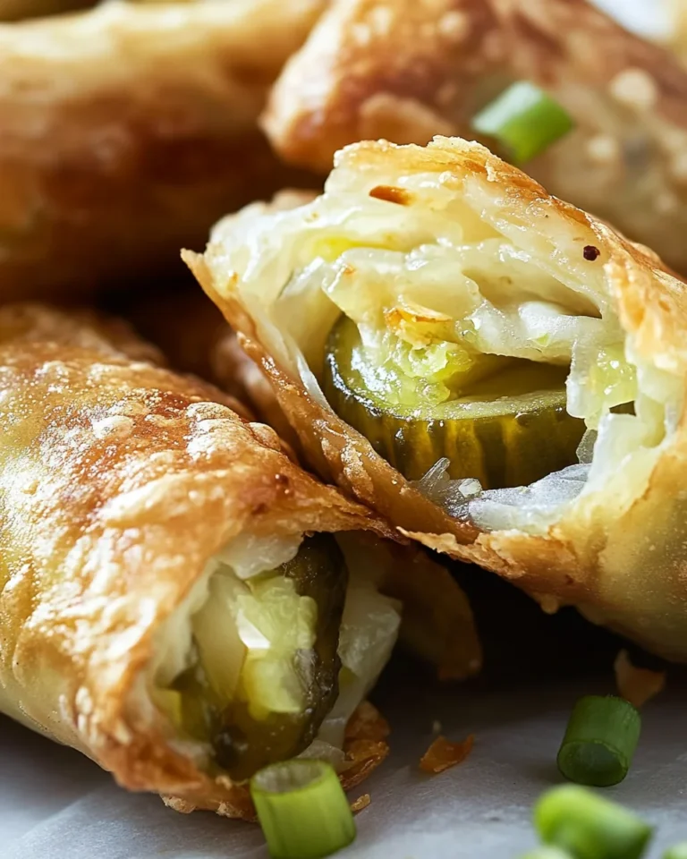 Crispy Air Fryer Pickle Egg Rolls For A Tasty Snack