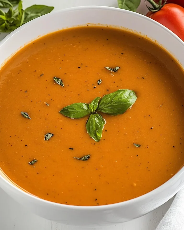 Air Fryer Roasted Tomato Soup Recipe