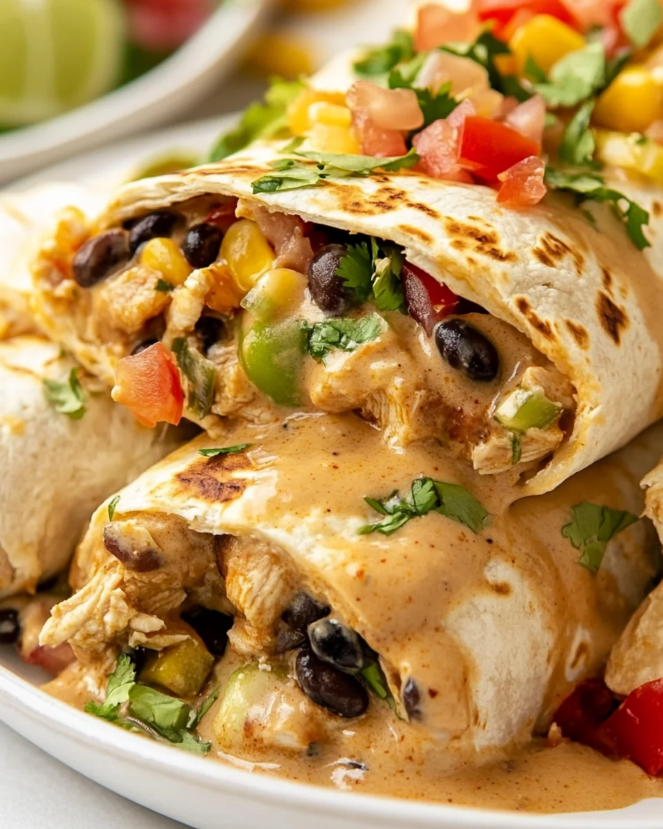 Simple Air Fryer Southwest Chicken Burritos - additional image