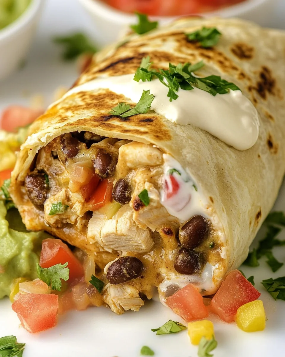Simple Air Fryer Southwest Chicken Burritos - additional image
