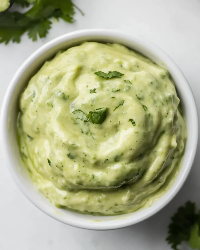 Homemade Avocado Cream Sauce That’s Fresh and Flavorful