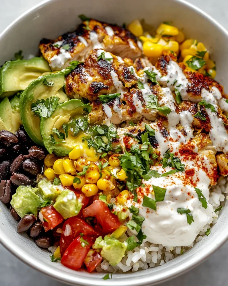 Fresh Baja Bowl With Savory Ingredients