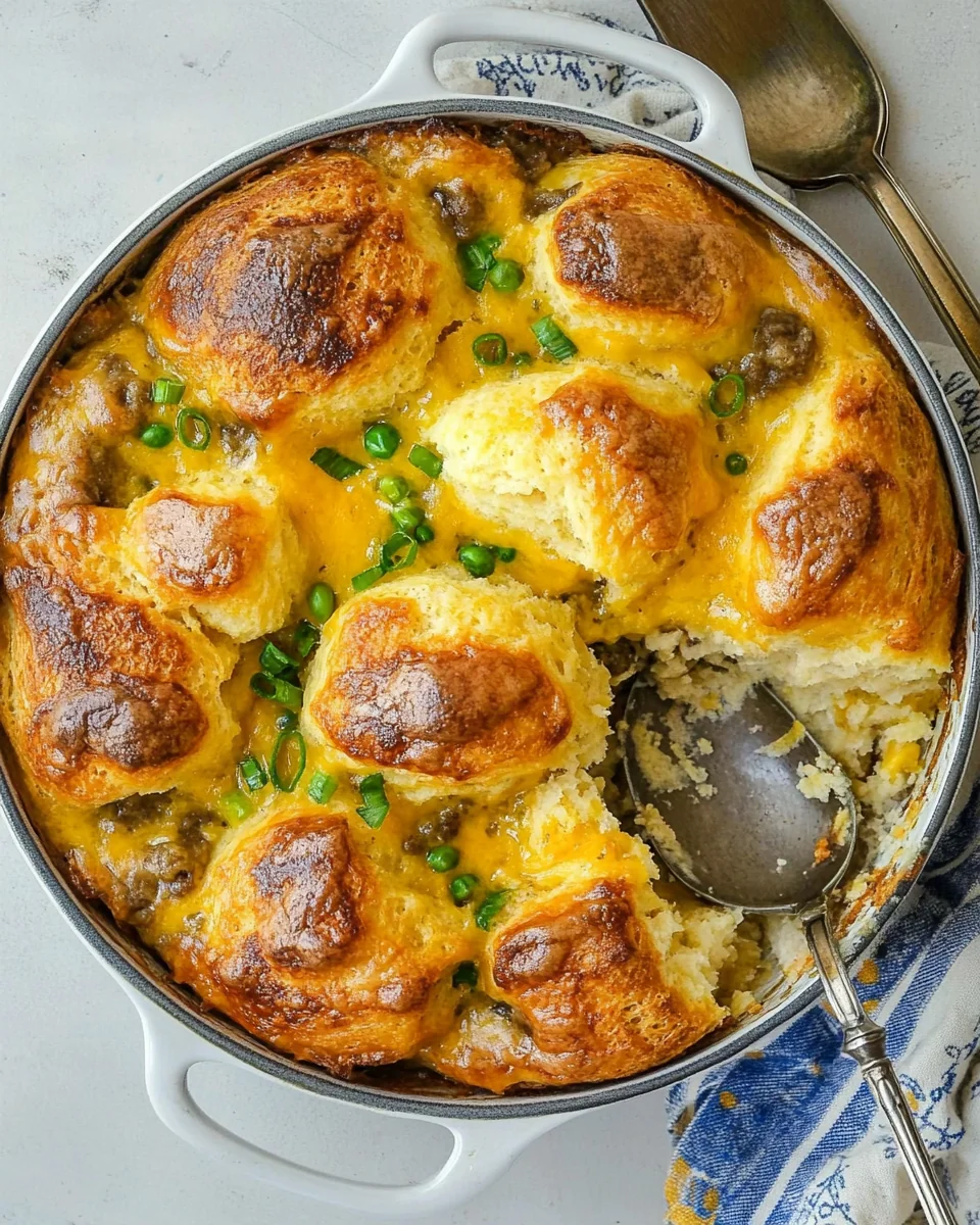 Homemade Biscuits and Gravy Breakfast Bake - additional image