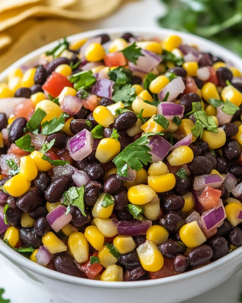 Fresh Black Bean and Corn Salsa Recipe - additional image