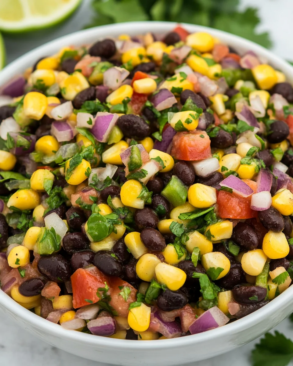 Fresh Black Bean and Corn Salsa Recipe - additional image