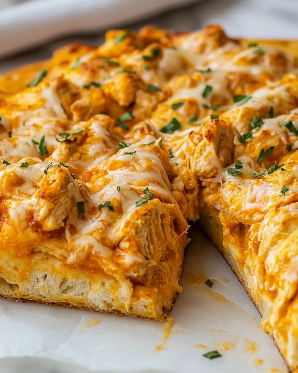 Homemade Buffalo Chicken Focaccia Bread - additional image