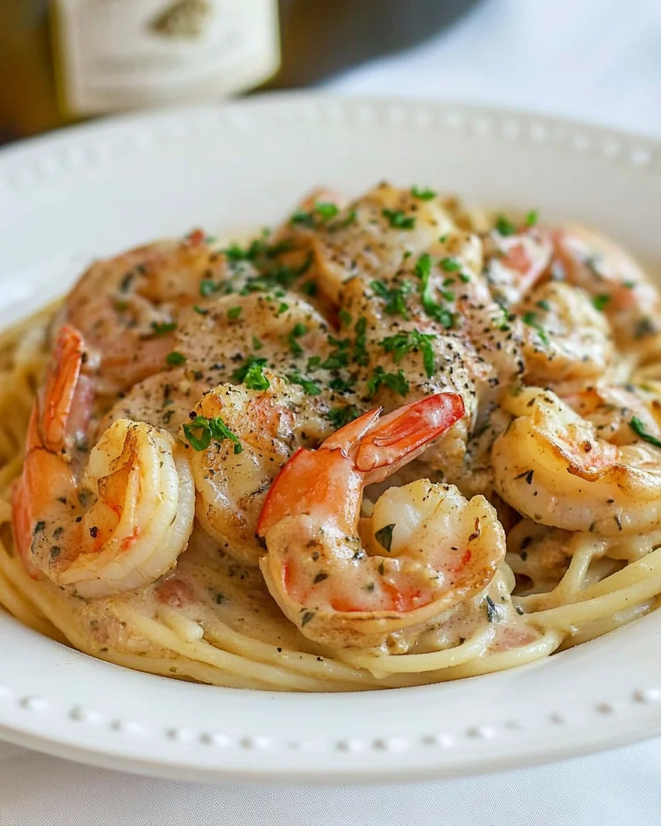 Simple Champagne Shrimp Pasta - additional image