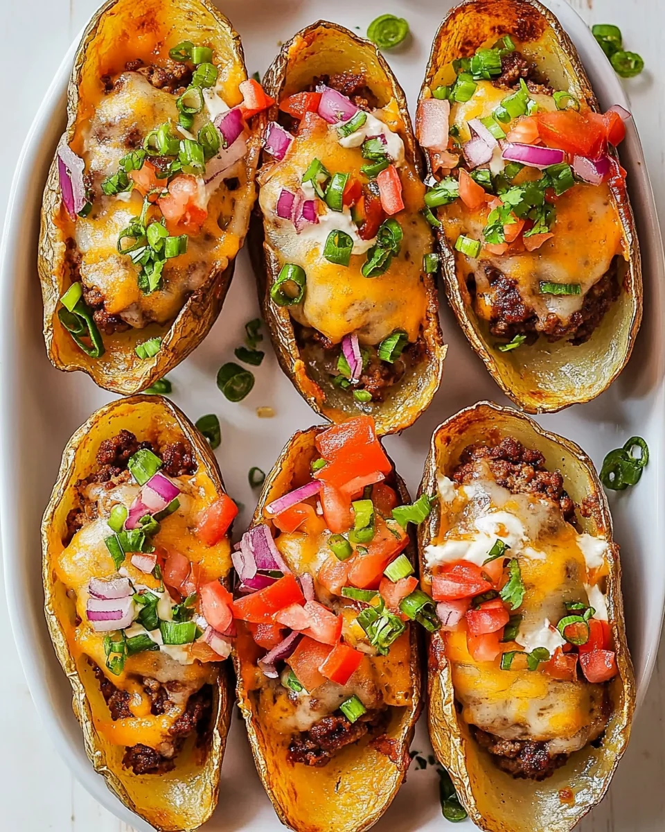 Savory Cheeseburger Potato Skins for a Cozy Night In - additional image